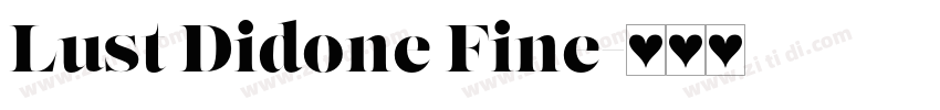Lust Didone Fine字体转换